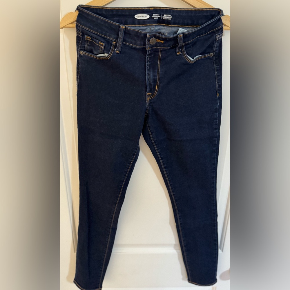 Old Navy Dark Indigo Rockstar Jeans
